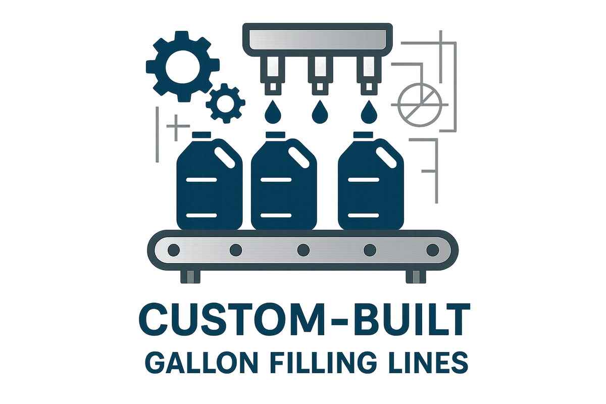 Custom-Built Gallon Filling Lines Icon - Yeni Versiyon