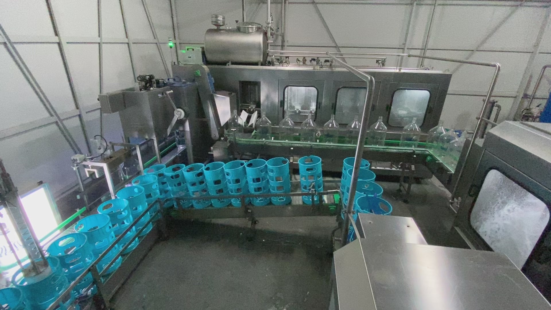GL-1200 | 1200 bph Glass Gallon Filling Line (15L)